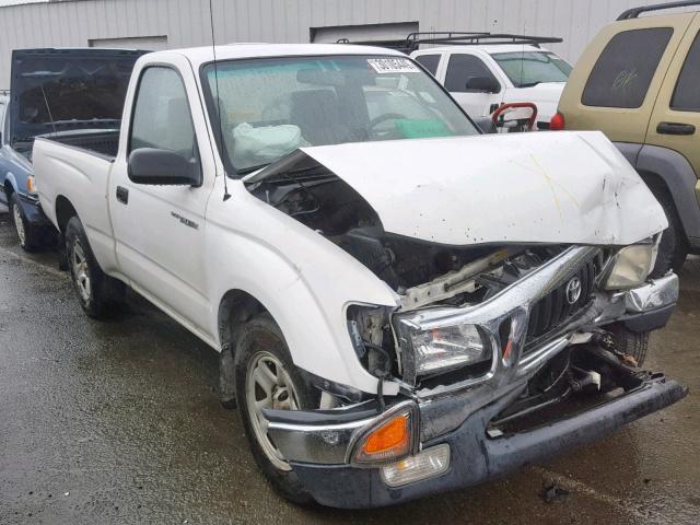 5TENL42N52Z101891 - 2002 TOYOTA TACOMA WHITE photo 1