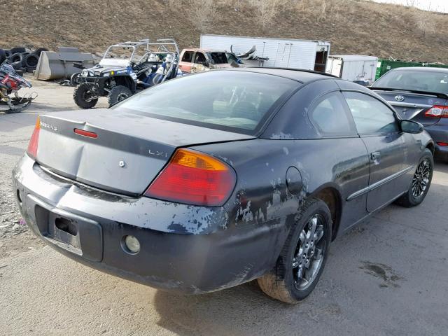 4C3AG52HX2E164199 - 2002 CHRYSLER SEBRING LX BLACK photo 4