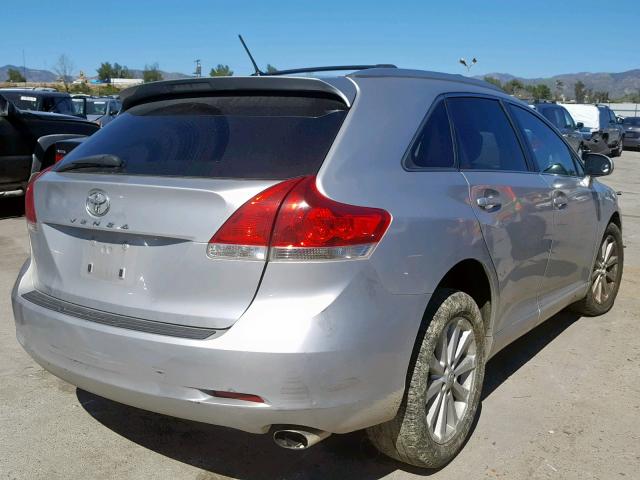 4T3ZA3BB6BU050047 - 2011 TOYOTA VENZA SILVER photo 4