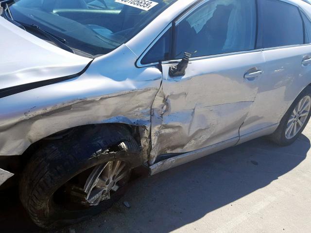 4T3ZA3BB6BU050047 - 2011 TOYOTA VENZA SILVER photo 9