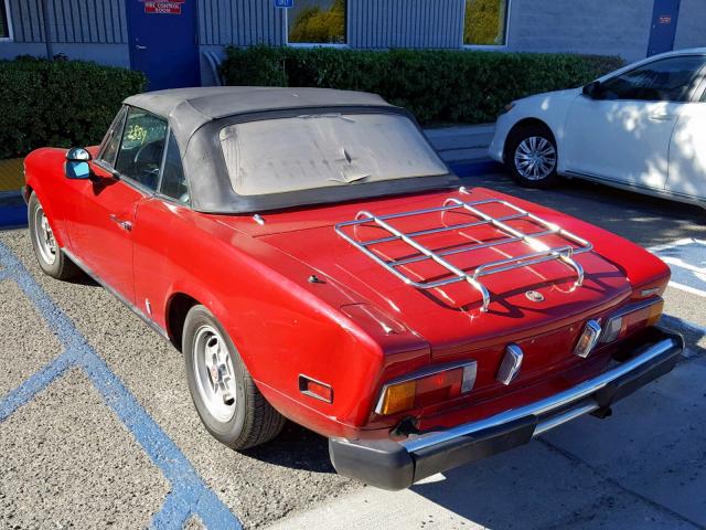 124CS10126715 - 1978 FIAT SPIDER 124 RED photo 3