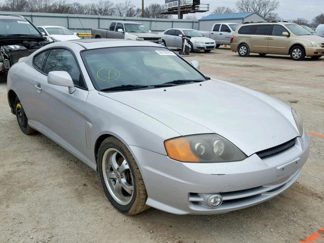 KMHHN65F64U132209 - 2004 HYUNDAI TIBURON GT SILVER photo 1