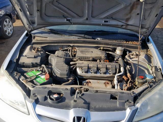 2HGES16334H635790 - 2004 HONDA CIVIC DX V SILVER photo 7