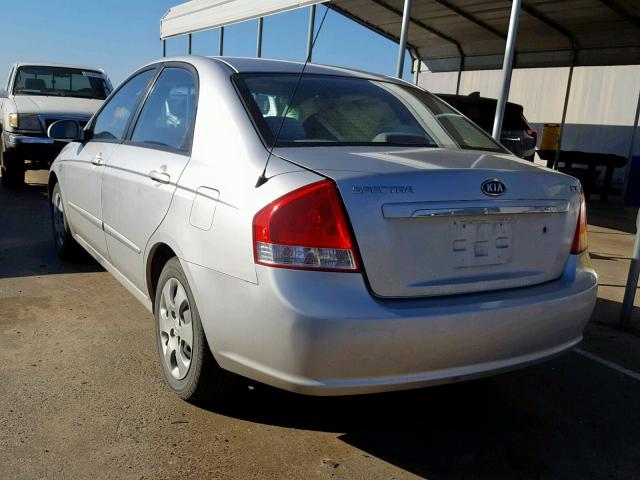 KNAFE222095667931 - 2009 KIA SPECTRA EX SILVER photo 3