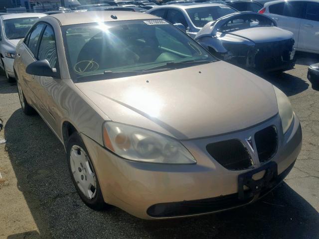 1G2ZF57B384112830 - 2008 PONTIAC G6 VALUE L TAN photo 1