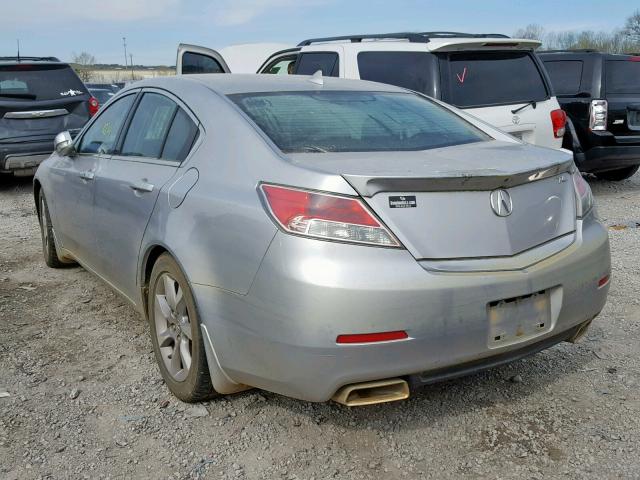 19UUA8F55DA010041 - 2013 ACURA TL TECH SILVER photo 3