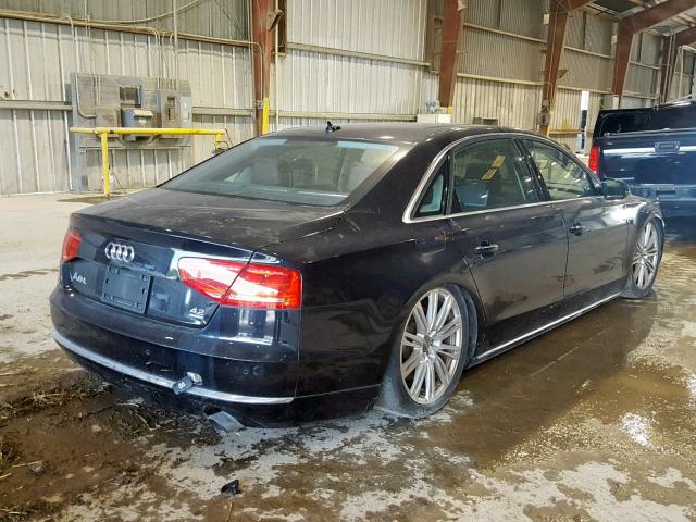 WAURVAFD5BN004539 - 2011 AUDI A8 L QUATT BLACK photo 4