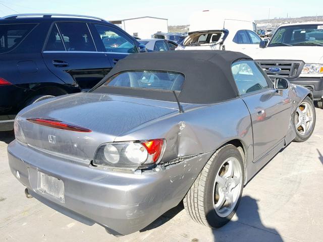 JHMAP11431T000130 - 2001 HONDA S2000 GRAY photo 4