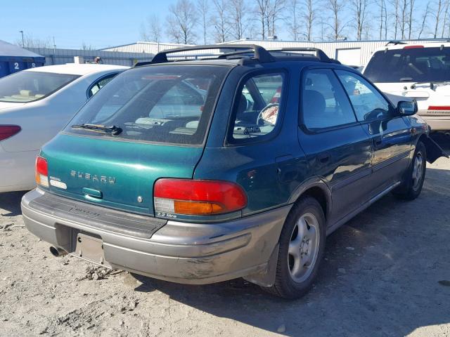 JF1GF4854VH810346 - 1997 SUBARU IMPREZA OU GREEN photo 4