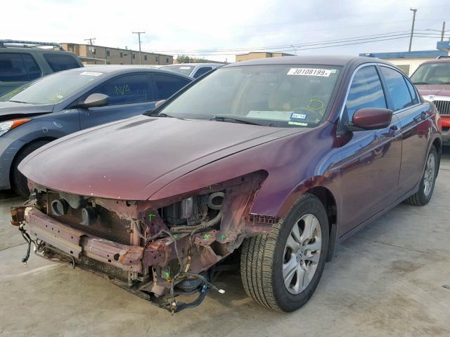 1HGCP26468A120505 - 2008 HONDA ACCORD LXP BURGUNDY photo 2