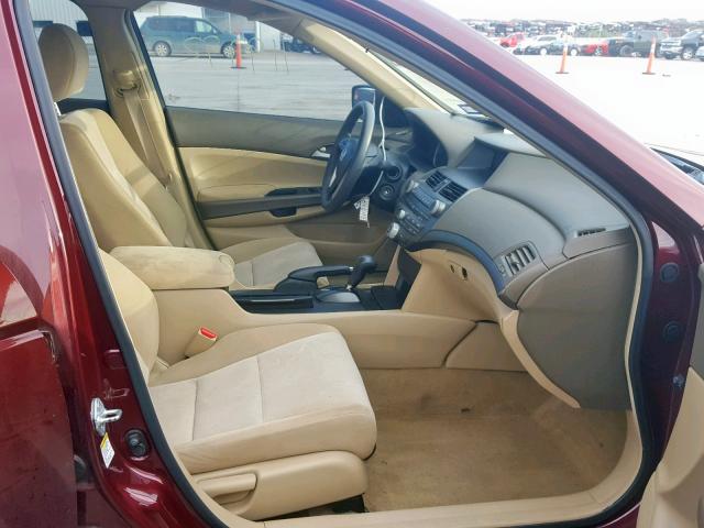 1HGCP26468A120505 - 2008 HONDA ACCORD LXP BURGUNDY photo 5