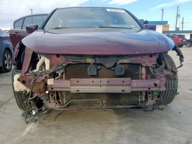 1HGCP26468A120505 - 2008 HONDA ACCORD LXP BURGUNDY photo 9