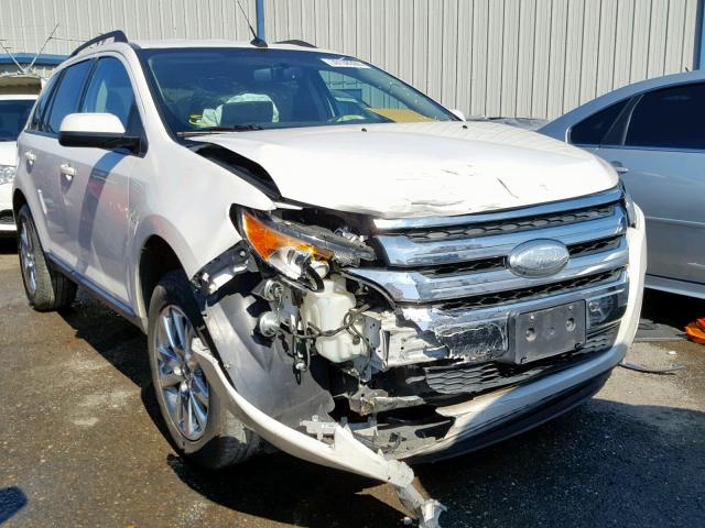 2FMDK3JCXDBA21055 - 2013 FORD EDGE SEL WHITE photo 1