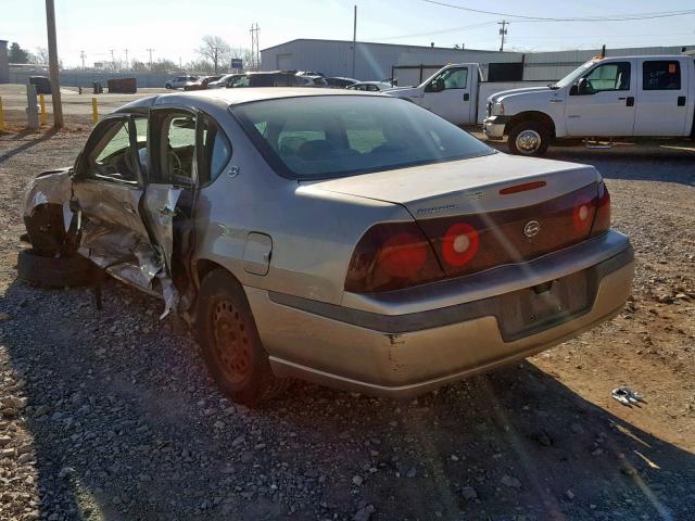 2G1WF55EX29105916 - 2002 CHEVROLET IMPALA GOLD photo 3