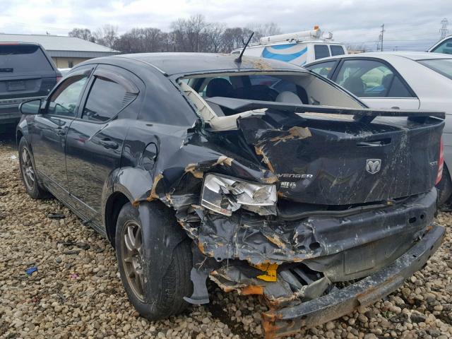 1B3LC56K58N664966 - 2008 DODGE AVENGER SX BLACK photo 3