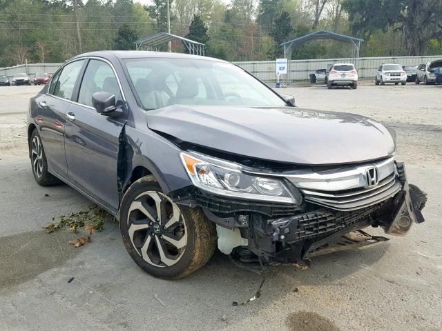 1HGCR2F8XHA032134 - 2017 HONDA ACCORD EXL GRAY photo 1