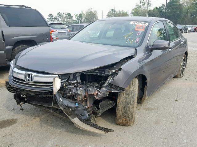 1HGCR2F8XHA032134 - 2017 HONDA ACCORD EXL GRAY photo 2