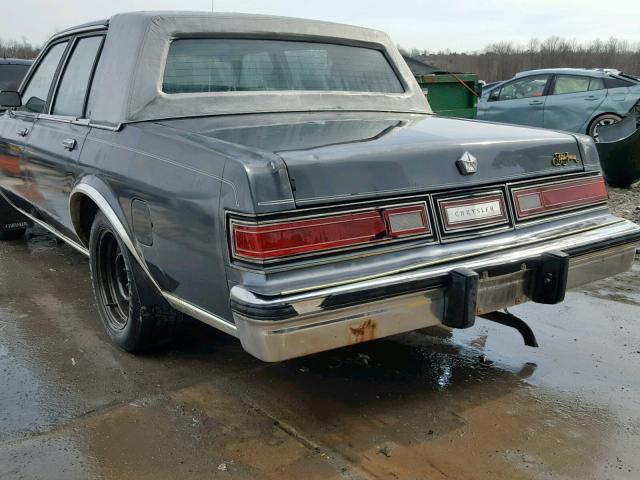 1C3BF66P5EX546116 - 1984 CHRYSLER FIFTH AVEN GRAY photo 9