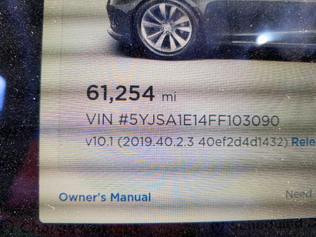 5YJSA1E14FF103090 - 2015 TESLA MODEL S  صورة 8