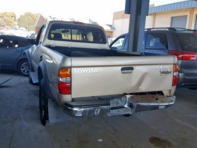 5TESM92N12Z008945 - 2002 TOYOTA TACOMA XTR თაფლისფერი ფოტო 3