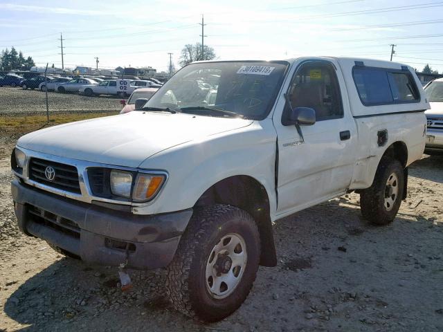 4TAPM62N4VZ317891 - 1997 TOYOTA TACOMA WHITE photo 2