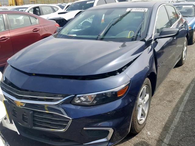 1G1ZB5STXGF228299 - 2016 CHEVROLET MALIBU LS BLUE photo 2