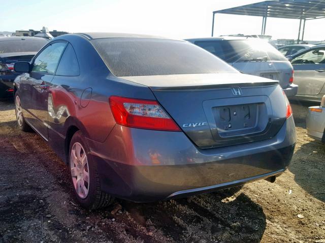 2HGFG1B64AH517345 - 2010 HONDA CIVIC LX GRAY photo 3