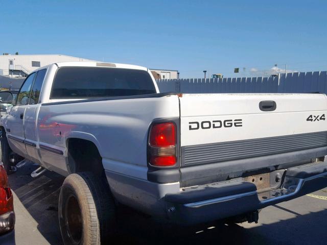 1B7KF2366XJ519657 - 1999 DODGE RAM 2500 WHITE photo 3