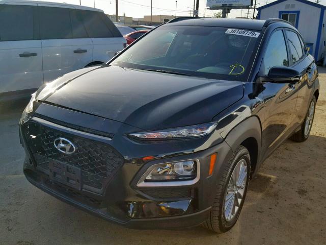 KM8K22AA0JU165140 - 2018 HYUNDAI KONA SEL BLACK photo 2