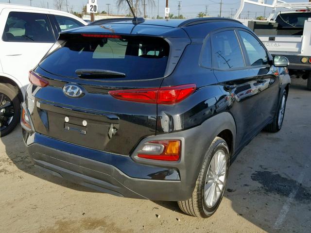 KM8K22AA0JU165140 - 2018 HYUNDAI KONA SEL BLACK photo 4