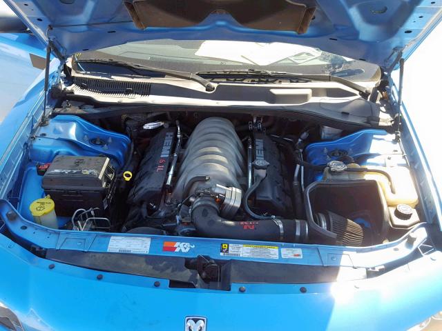 2B3KA73W98H160109 - 2008 DODGE CHARGER SR BLUE photo 7