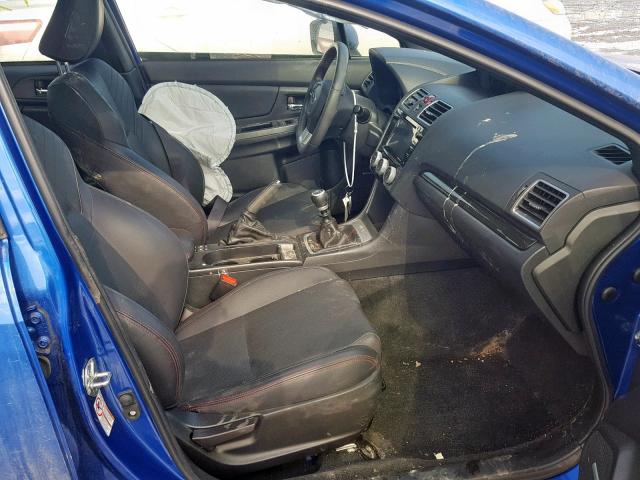 JF1VA1L62G9821735 - 2016 SUBARU WRX LIMITE BLUE photo 5