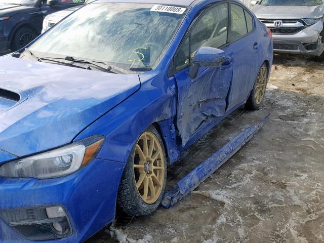 JF1VA1L62G9821735 - 2016 SUBARU WRX LIMITE BLUE photo 9