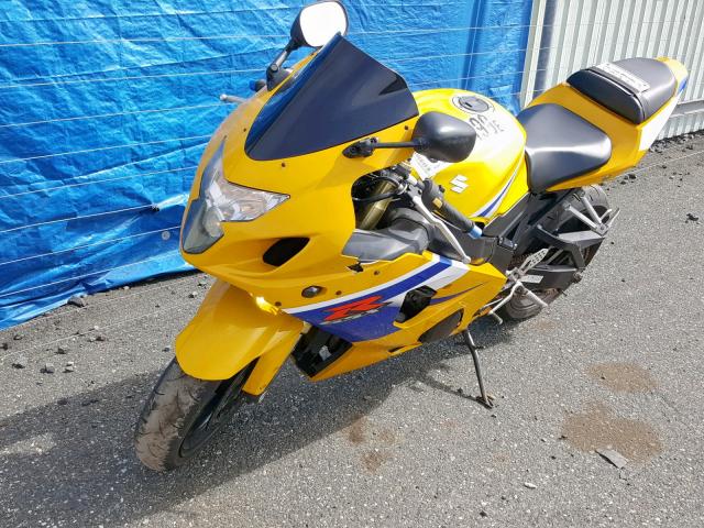 JS1GN7CA652102454 - 2005 SUZUKI GSX-R600 K YELLOW photo 2