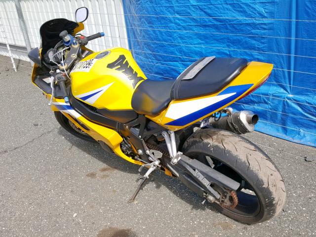 JS1GN7CA652102454 - 2005 SUZUKI GSX-R600 K YELLOW photo 3