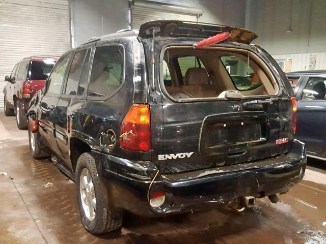 1GKDT13S542173300 - 2004 GMC ENVOY BLACK photo 3