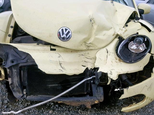3VWSF31Y86M322188 - 2006 VOLKSWAGEN NEW BEETLE ყვითელი ფოტო 9