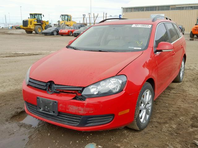 3VWPL7AJ2CM688944 - 2012 VOLKSWAGEN JETTA TDI RED photo 2