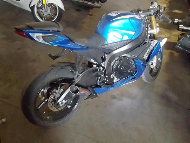 JS1GR7MA0F2101238 - 2015 SUZUKI GSX-R750 BLUE photo 4