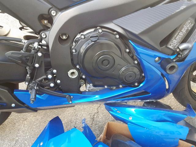 JS1GR7MA0F2101238 - 2015 SUZUKI GSX-R750 BLUE photo 7