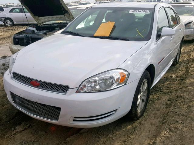 2G1WA5E39F1165249 - 2015 CHEVROLET IMPALA LIM WHITE photo 2