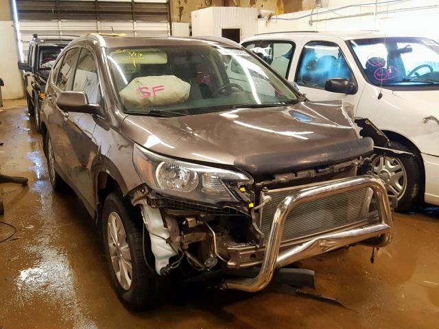 2HKRM4H76EH633567 - 2014 HONDA CR-V EXL GRAY photo 1