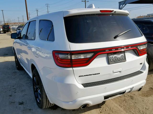 1C4SDHCT2JC132890 - 2018 DODGE DURANGO R/ WHITE photo 3