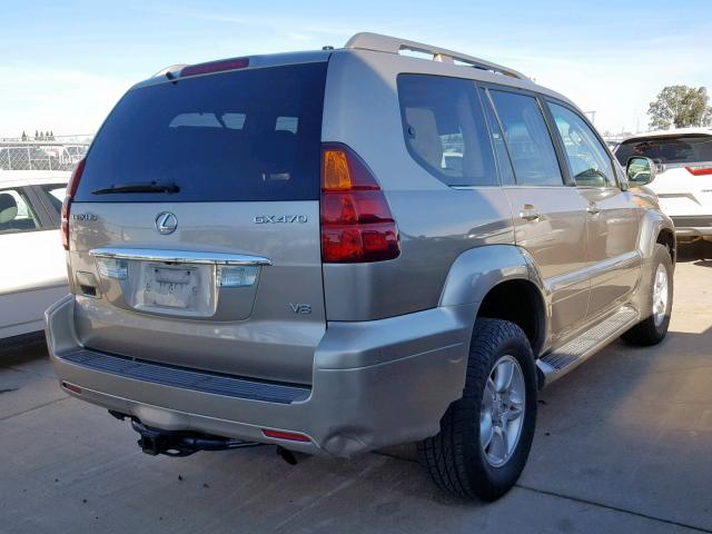 JTJBT20X150093513 - 2005 LEXUS GX 470 GOLD photo 4