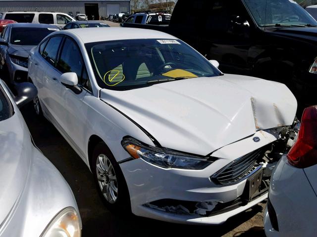 3FA6P0G76HR157736 - 2017 FORD FUSION S WHITE photo 1