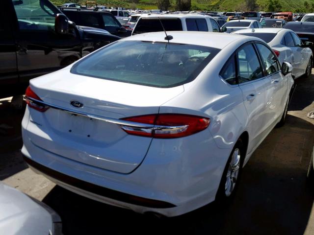 3FA6P0G76HR157736 - 2017 FORD FUSION S WHITE photo 4