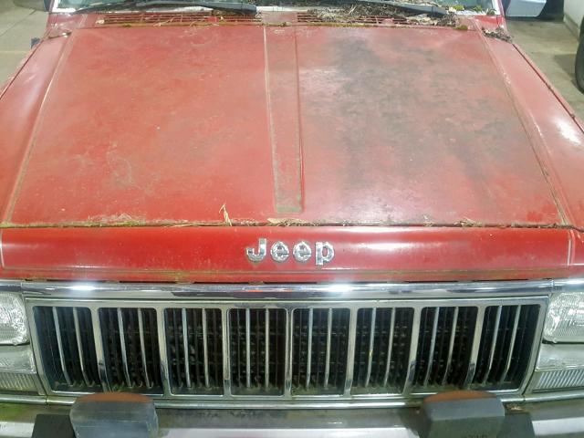 1J4FJ58S2ML638047 - 1991 JEEP CHEROKEE L RED photo 7