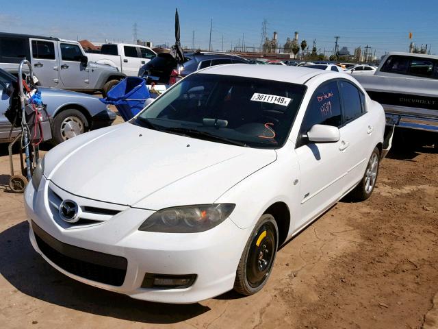 JM1BK323X81185434 - 2008 MAZDA 3 S WHITE photo 2