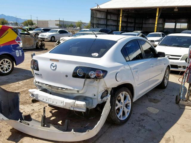 JM1BK323X81185434 - 2008 MAZDA 3 S WHITE photo 4