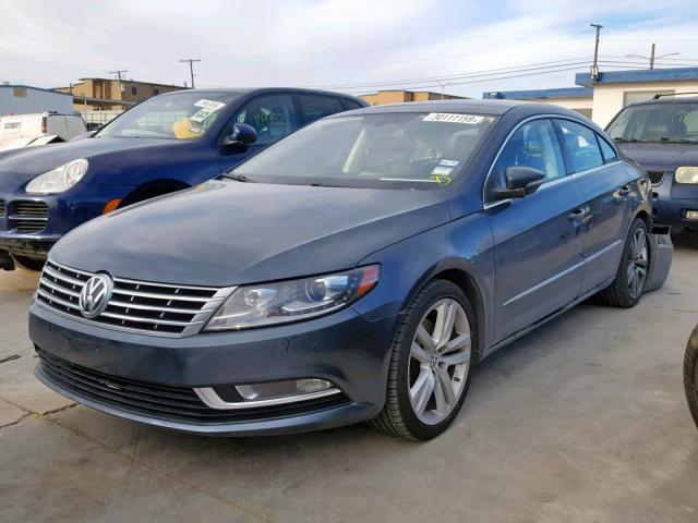 WVWRN7ANXDE554246 - 2013 VOLKSWAGEN CC LUXURY CHARCOAL photo 2